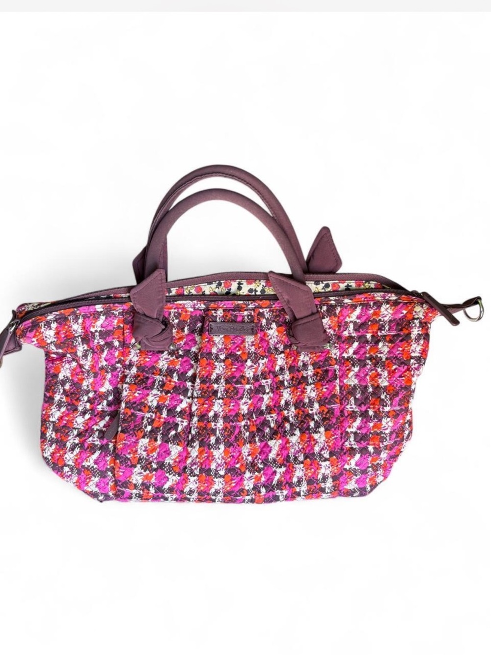 Vera Bradley quilted fabric floral tote bag